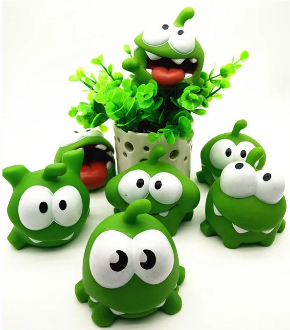 7 шт./лот см om nom Frog Cut веревка фигурка игрушки со звуком Новый в коробке лидер
