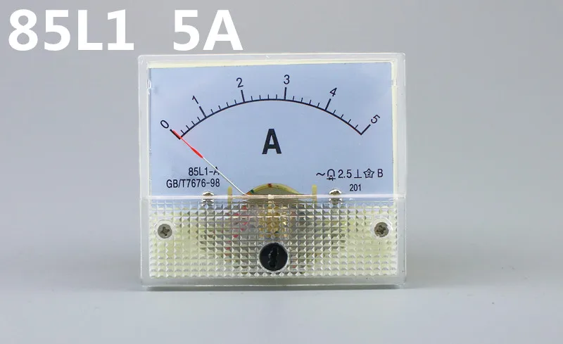 1 шт. 85L1 1A 2A 3A 5A 10A 15A 20A 30A 50A 75A AC Панель метр аналоговый Панель Амперметр циферблат ток датчик
