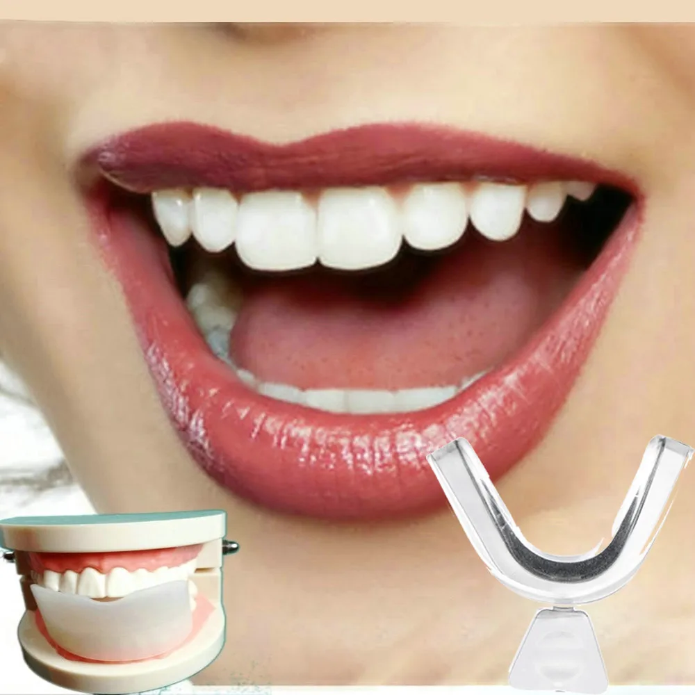

1/4x Teeth Whitening Mouth Trays Guard Thermo Gum Shield Tooth Bleaching Grin transparent night guard equipment #20.15