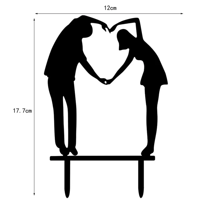 Украшение для торта в домашнем стиле, акриловое украшение на свадьбу, день рождения, годовщину, европейский стиль - Цвет: L