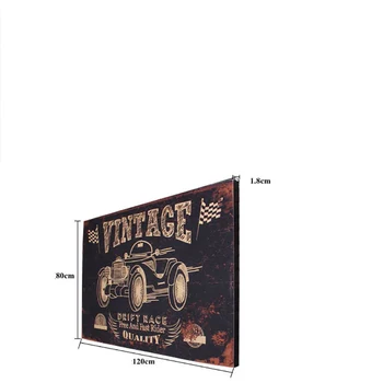 

American Antique Wooden Plank Cafe Bar Wall Decoration Painting Home Decoration Accessories Wall Hanging Crafts Home Decoration