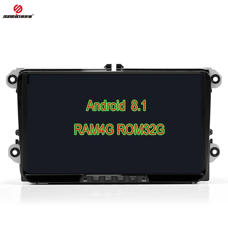 

Sbaid 9 ''Android 8.1 4G network Car Multimedia Player HD Touch Screen GPS Navigation 1 din car radio With 4GB RAM 32GB ROM