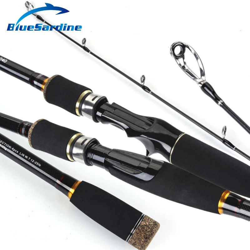 BlueSardine новая литая Удочка Baitcast углеродная 1 8 м 2 4 pesca canne a peche|Удочки| |