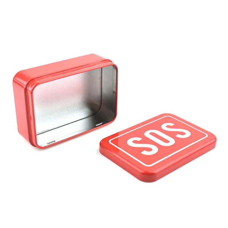 

Survival Tool Outdoor Survival Box SOS Printed Portable Medical Cigarette Organizer Case Container