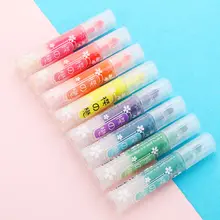 8 цветов s креативный стиль маркер конфеты цветные ручки мини хайлайтер, маркер офисные школьные канцелярские принадлежности
