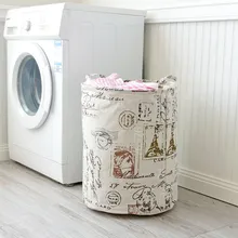 Cesto de ropa Vintage grande de 40x50 cm cestas de almacenamiento de ropa para el hogar bolsas de barril de ropa para niños organizador Almacenamiento de Juguetes