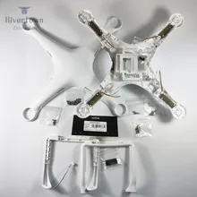 Абсолютно DJI Phantom 3 Pro Расширенный корпус Верхняя Нижняя крышка шасси компас для P3P P3A Дрон запчасти