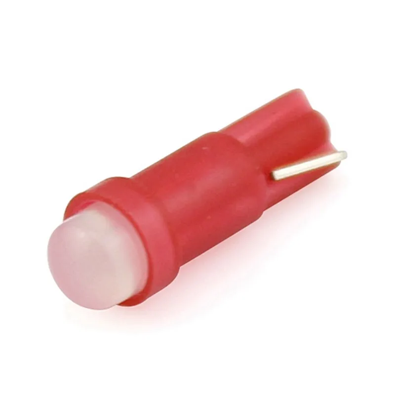 T5 Car Styling Cob 1 Smd  Led Car Door Wedge Reading Lamp Automobile Dashboard Light Instrument Bulb 12V .02