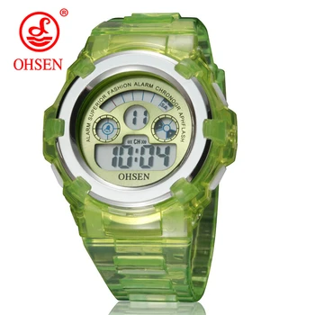 

OHSEN Waterproof Children Watch Boys Girls LED Digital Sports Watches Silicone Kids Alarm Date Casual Watch Select Gift for Kid