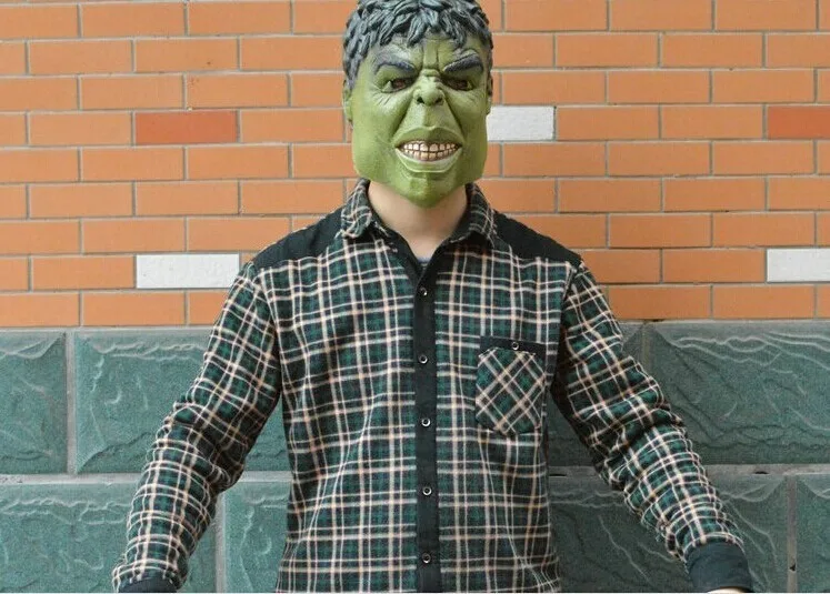 Free Shipping Head Rubber Latex Mask Cartoon Hulk Mask for Carnival and Party Halloween MK1142 (4)