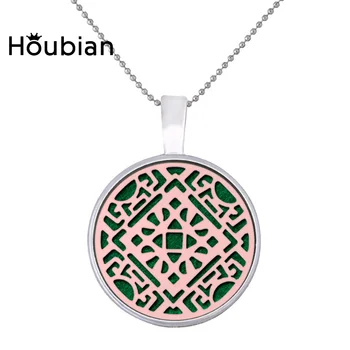 

Houbian Hollow Clover Scented Pendant Necklace Aromatic Diffuser Hollow Box Pendant Necklace for Girls (Pack of 24)