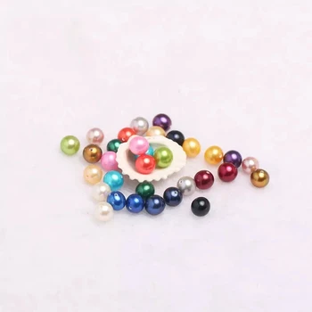 

6-7MM Half Drilled Round Pearls Wholesale 36Colors 20pcs/lot FP067