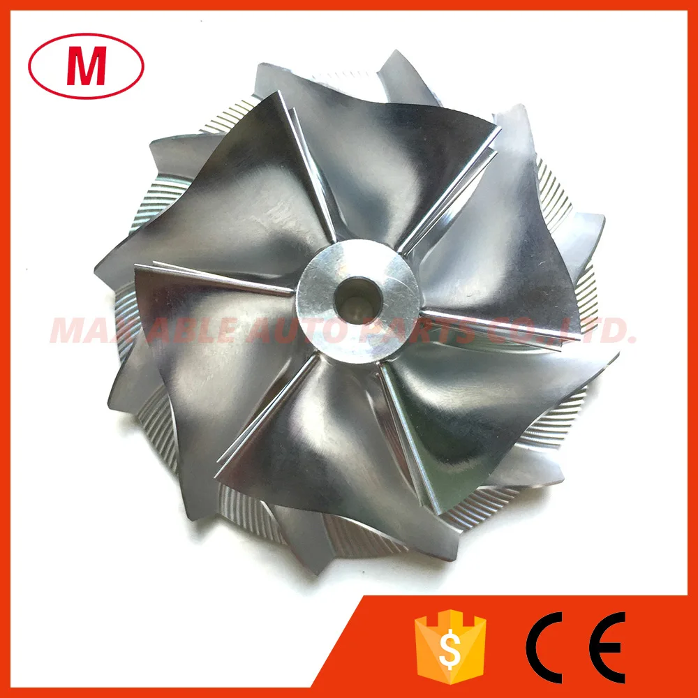 

CT27 57.04/76.13mm 6+6 blades Forward Turbo Billet Compressor wheel /Aluminum 2618/Turbocharger Milling compressor wheel