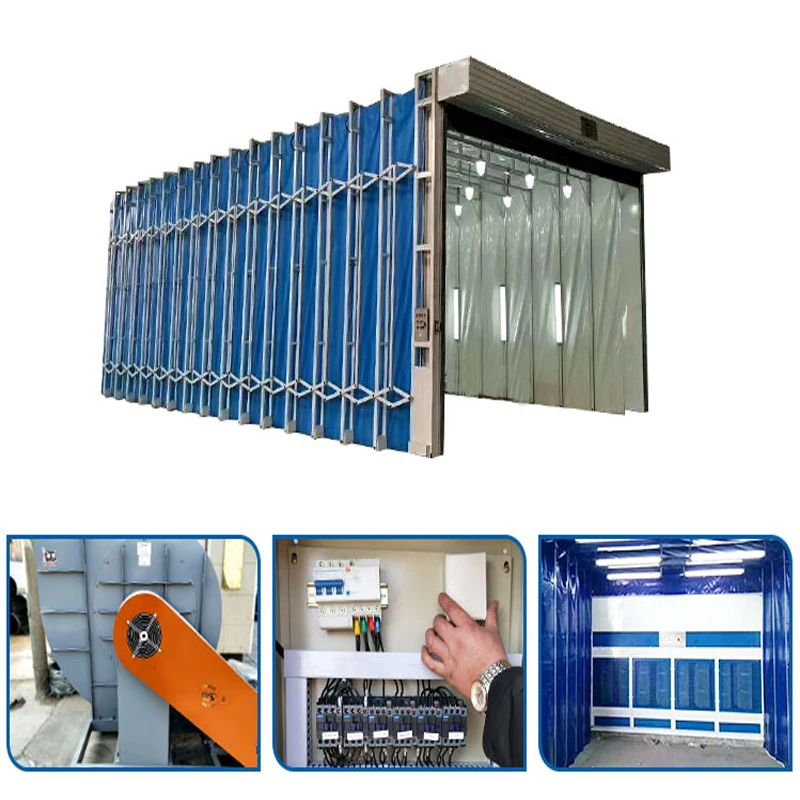 telescopic spray booth 5