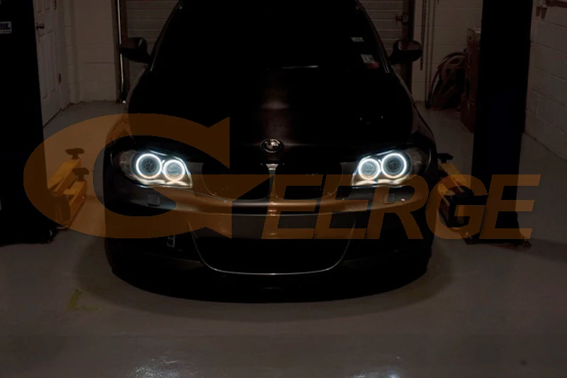 Для хэтчбеков BMW серий 1 E81 E82 E87 E88 2004-2012 ксенон превосходное led Ангельские глазки ультра яркий 3528 SMD led Ангельские глазки комплект DRL