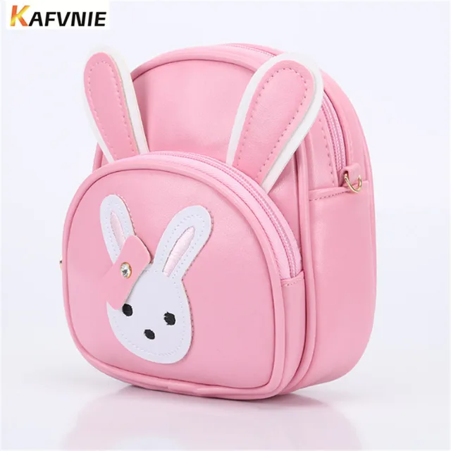 Us 7 85 45 Off Whole Rabbit Children S Handbag Pu Waterproof Fashion Princess Package Mini Wallet Boy Mobile Phone Candy Bags In