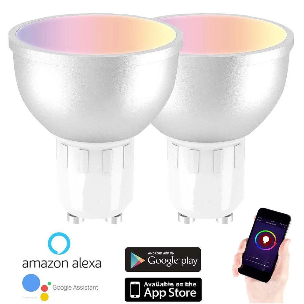 

Smart home products wifi light cup for alexa/Google home voice-activated toned light LED bulb light with app remote control