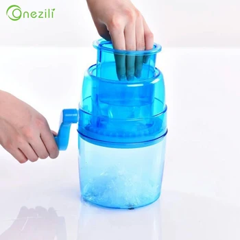 

Handle Ice Crusher Manual Ice slush Maker homehold Snow Cone Smoothie Ice Block Making Machine Ice Shaver Food Blender