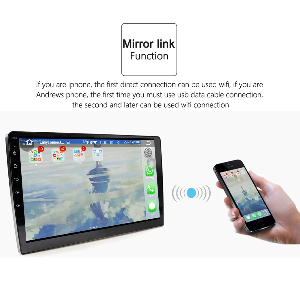 Perfect Eunavi Quad Core 2G RAM 32G ROM Android 7.1 2 din Car Radio GPS Navi For VW Skoda Magotan POLO PASSAT Golf 7 Jetta Super Octavia 2
