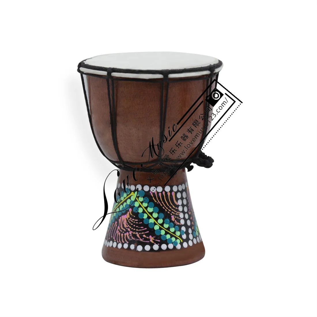 1 шт. 4 дюймовый Профессиональный чистый ручной работы Африканский Djembe барабан Bongo