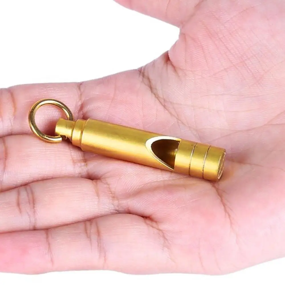 2pcs Mini Vintage Brass Whistle Keyring Keychain For Outdoor Emergency Survival Safety Sport Camping Hunting 2pcs Mini Vintage Brass Whistle Keyring Keychain For Outdoor Emergency Survival Safety Sport Camping Hunting