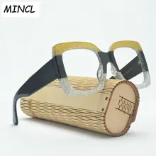 Квадратный модный сексуальный Двойной фокус прогрессивные очки для чтения мульти-фокус оптический Выпускной диоптер модные очки FML