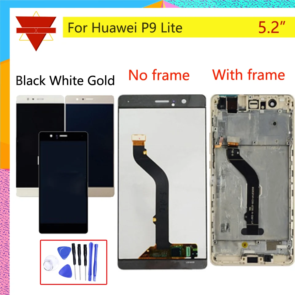 Для Huawei P9 Lite VNS L21 L22 L23 L31 ЖК дисплей сенсорный экран сборка Замена|Экраны для
