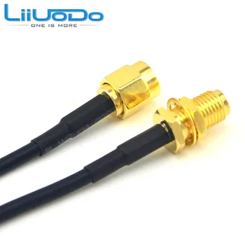 

10 Pieces SMA Female to SMA Male straight connector Extension cable RG174 2M 20CM