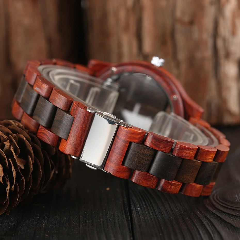 Top Luxury Full Bamboo Wood Quartz Watch Mens Hollow Analog Handmade Bracelet Sports Wristwatch Male Simple reloj de hombre 2017 2018 Gifts (10)