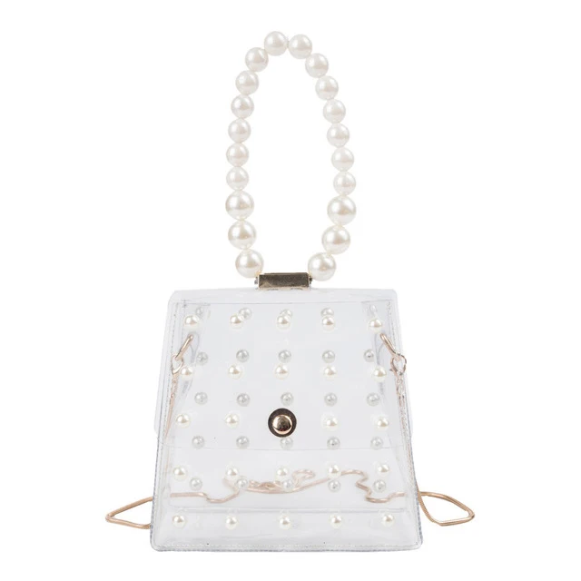 

NEW-Fashion Girl Pearl Crossbody Bags Women Cute Waterproof Messenger Crossbody Bag