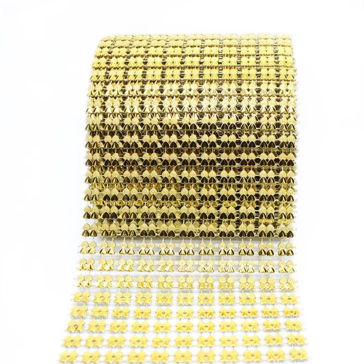 6  1Yard Colorful Rhinestones Hollow Drill Handmade Diy Rhinestones Sewing Accessaries Nail Art Sunflowers Heart Flower Rhinestones