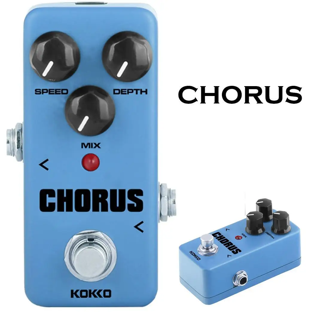 

KOKKO FCH2 Portable Simulation Chorus Effect Pedal Square Device 10K Ohms Blue Guitar Accessories DC adapter