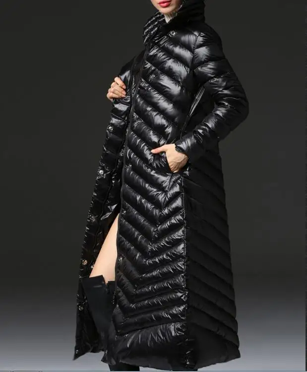 

Thick X-Long Women Winter 90% Duck Down Coats Winter Women Down Coats Long Duck Down Jackets Plus Size