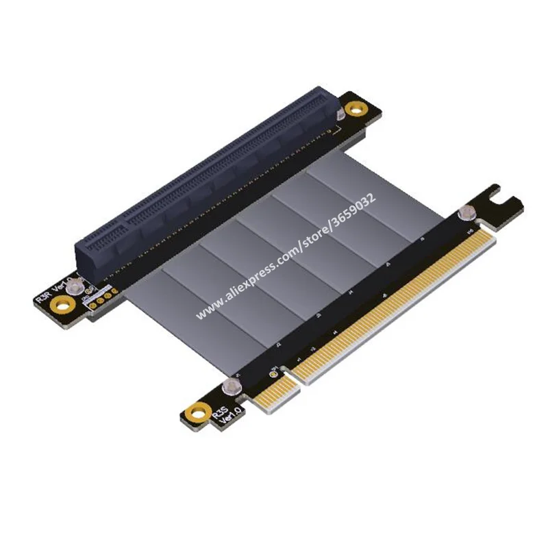 PCIE 3.0 16x To 16x male to female Elbow Right Angle Riser card pci e PCI Express pci-e x16 Extender Gen3.0 Cable 5cm 10cm 20cm PCIE 3.0 16x To 16x male to female Elbow Right Angle Riser card pci e PCI Express pci-e x16 Extender Gen3.0 Cable 5cm 10cm 20cm