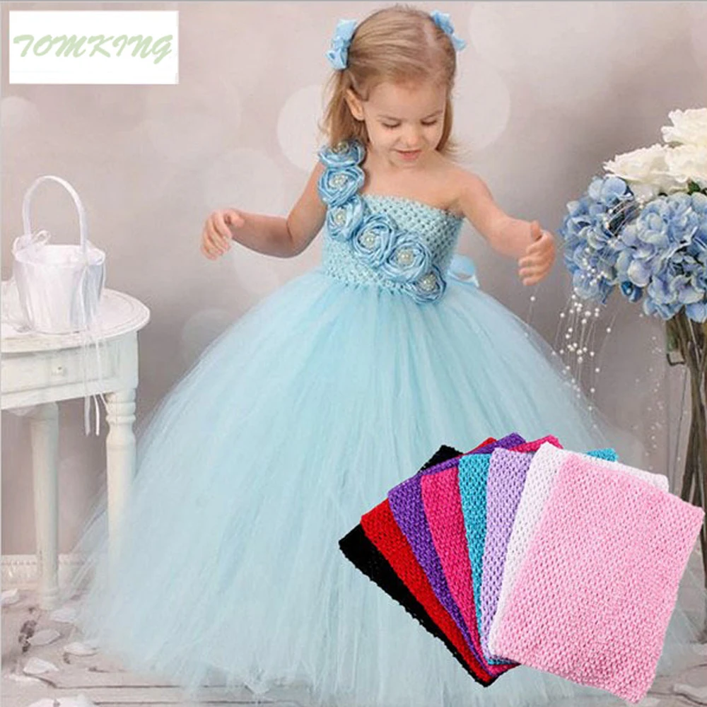 

Hight quality Tulle Spool Tutu Crochet Chest Wrap Tube Tops Apparel Sewing Knit Fabric Girl Birthday Gifts Headbands Skirt