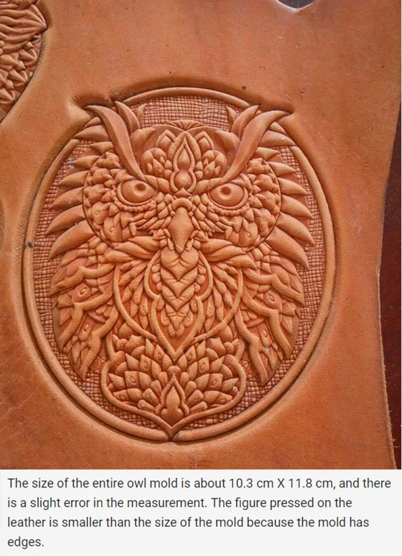 

owl pattern Hand-work unique design leather working tools carving punches stamp craft leather with leather carving tools