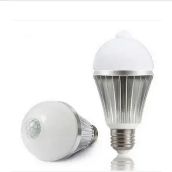 

FREE shipping 2016 Newest E27 5W LED PIR Auto Motion Sensor Detection Lamp sensor Energy Saving White sensor