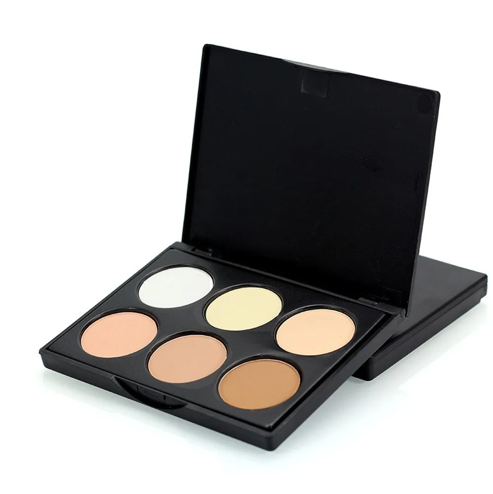 

Professional 6 Colors Contour Face Cream high quality Makeup Concealer Palette Cosmetics blush powder contouring and Concealer