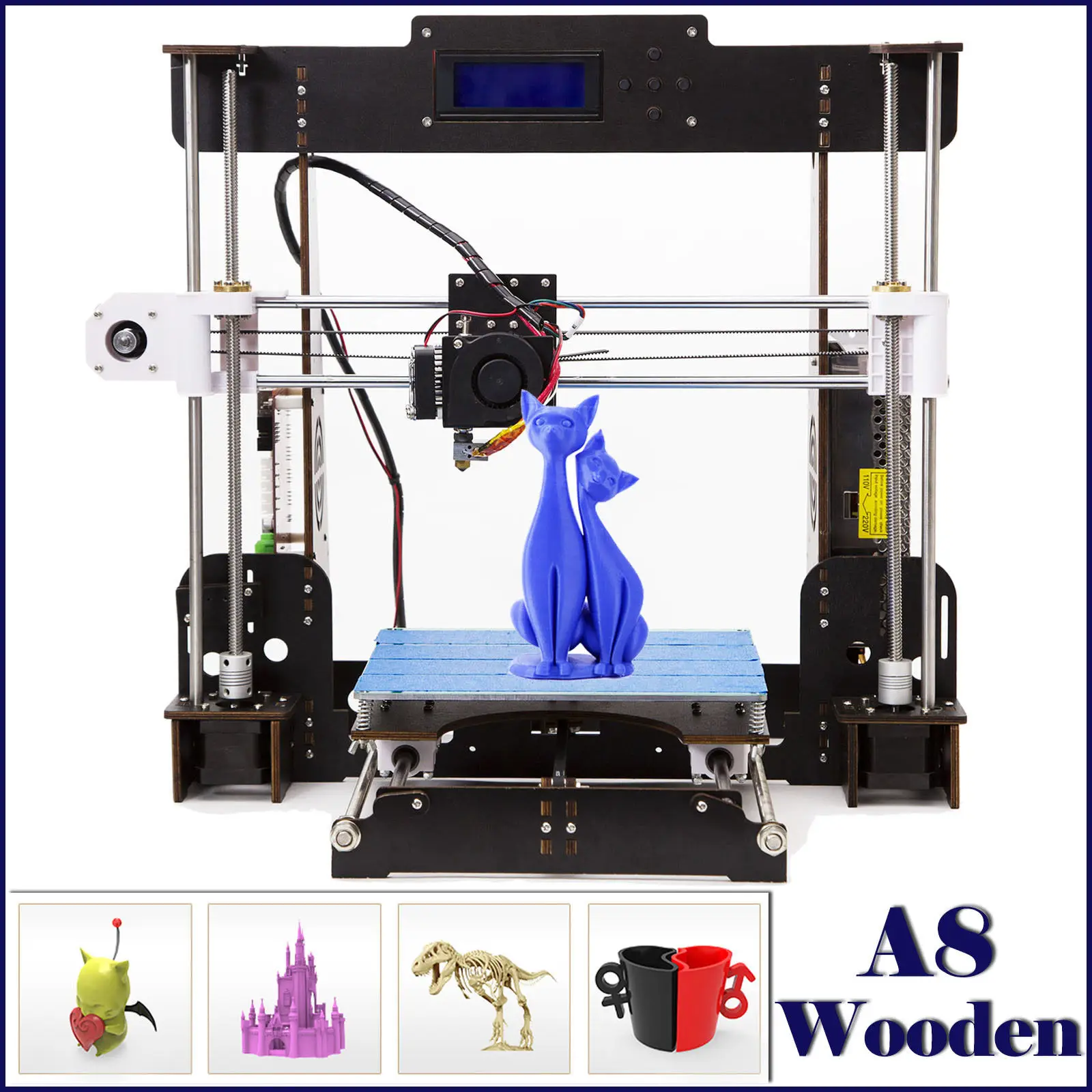 

3D Printer Kits i3 A8 Kit DIY Kits 3D Printing Machine Power Failure Resume Printing 3D Printer Impresora 3D DE UK Stock