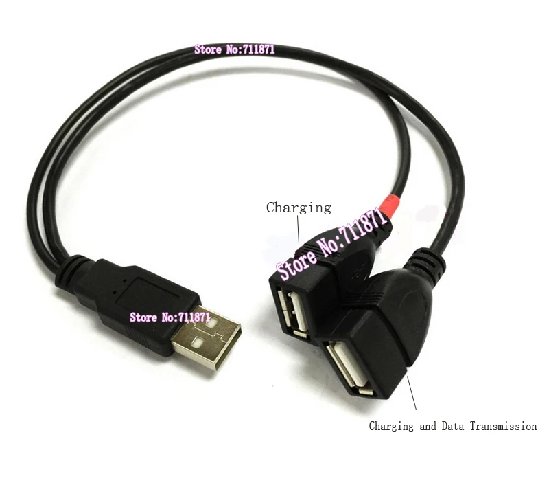 double male usb cable