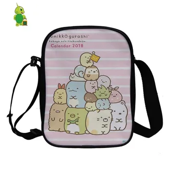 

Sumikko Gurashi Shoulder Bag Mini Messenger Bags Cartoon Purses Handbags for Teenage Girls Boys Crossbody Travel Shoulder Bags