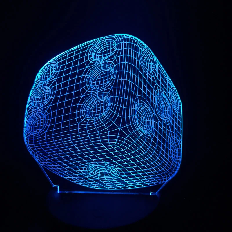 

Infantil Dice 3D LED Lamp Night Light 7 Colors Change Christmas Lamp Touch Kid Living/Bedroom Table/Desk Party Light Kids Gift