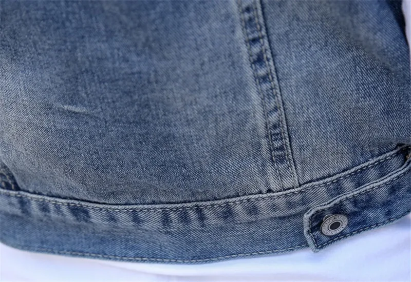 Сезон: весна–лето короткие джинсовый жилет Женский Повседневный фасон, зауженный крой, без рукавов отверстие джинсовые куртки, пальто женский жилет Топ R611