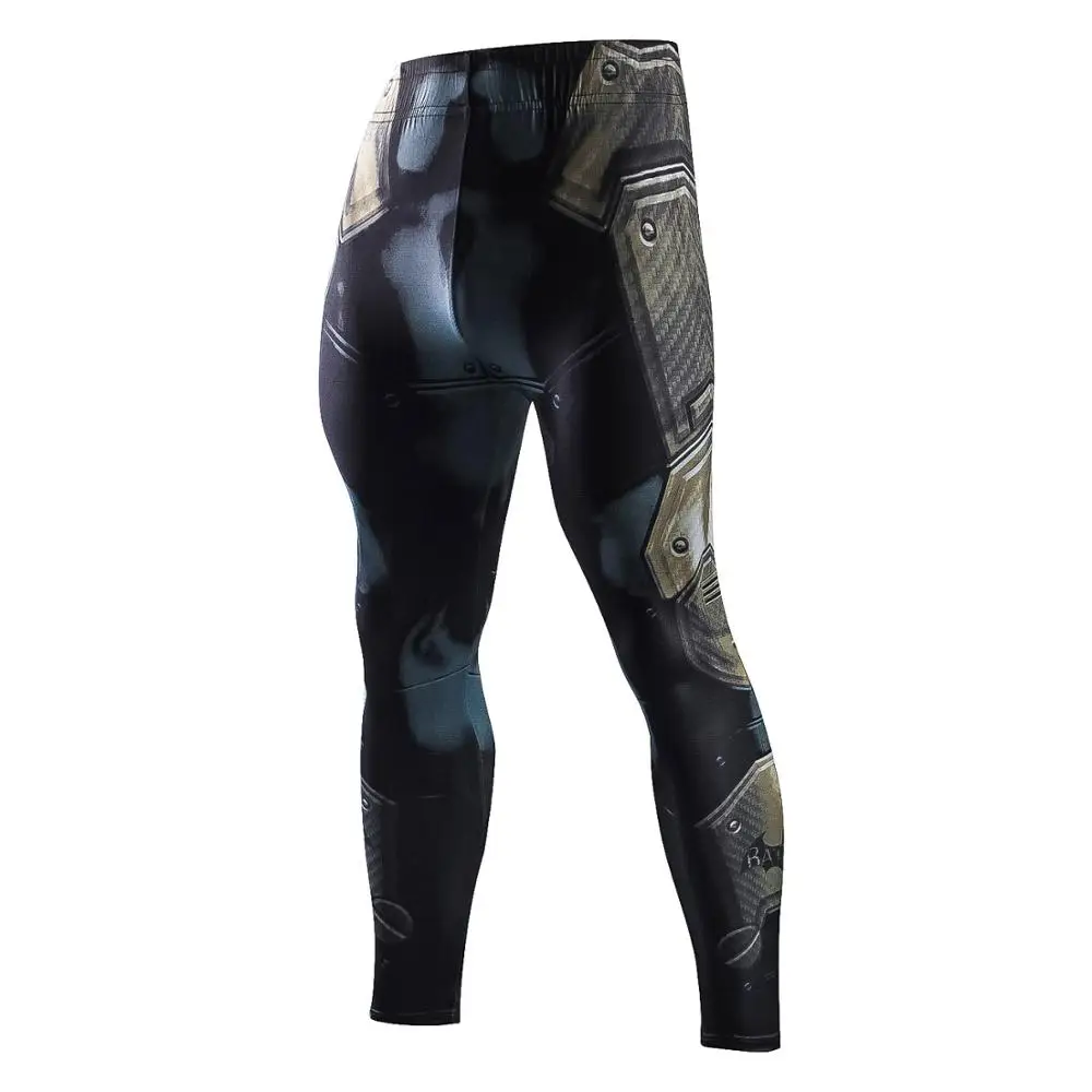 Обтягивающие спортивные брюки для мужчин утягивающие брюки для мужчин лосины для бега мужские 3D Фитнес Брюки Человек-паук флэш эластичные брюки - Цвет: KZ23
