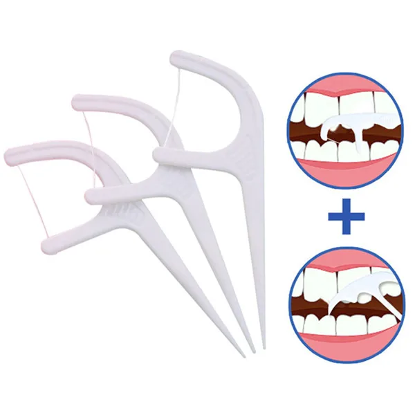 Зубная нить зубочистка сверхтонкая зубная нить межзубная палочка для чистки зубов Гигиена полости рта