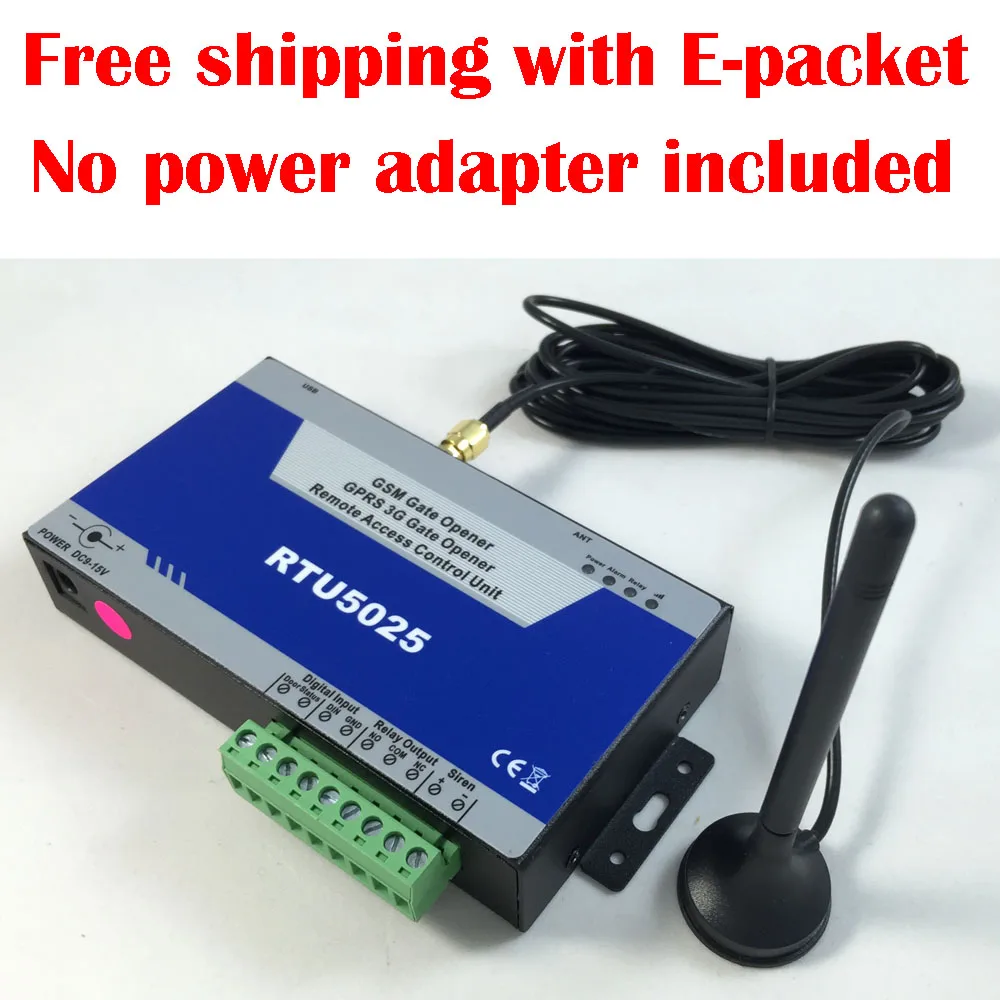 

Free shipping New RTU5025 GSM Gate Opener for Swing Sliding Garage Door opener (Not including the power adpater)