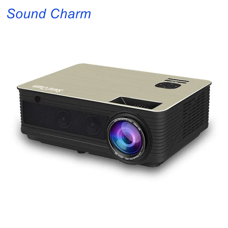 Sound Charm 5500 Lumens Full HD LED Projector HD 1080P Beamer HDMI USB Video Projector Sound Charm 5500 Lumens Full HD LED Projector HD 1080P Beamer HDMI USB Video Projector