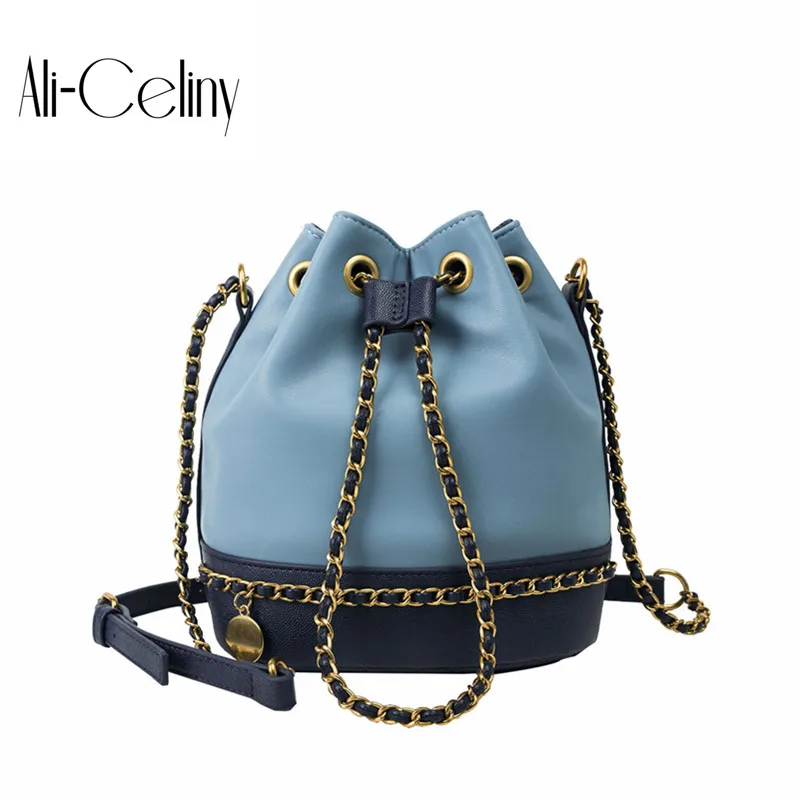 

Women bag withStrap Bucket Bag Women PU Leather Shoulder Bags Brand Designer Ladies Crossbody messenger Bags