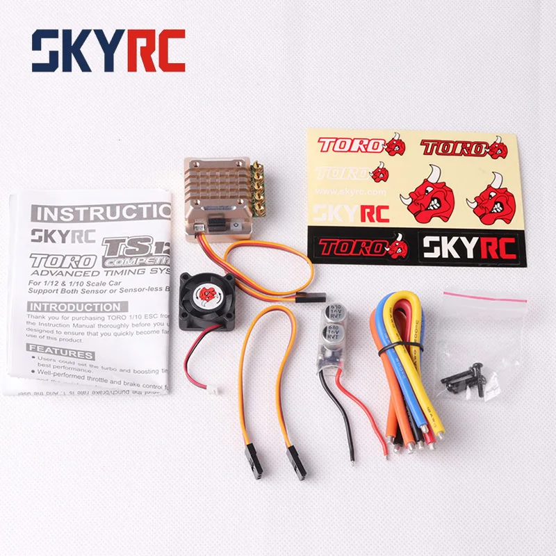 

SkyRC TS120 120A 2-3S LiPo Battery Sensored/Sensorless Brushless ESC with 6V/3A BEC 3.5T for 1/10 1/12 Off Road 1/10 1/8 Crawler