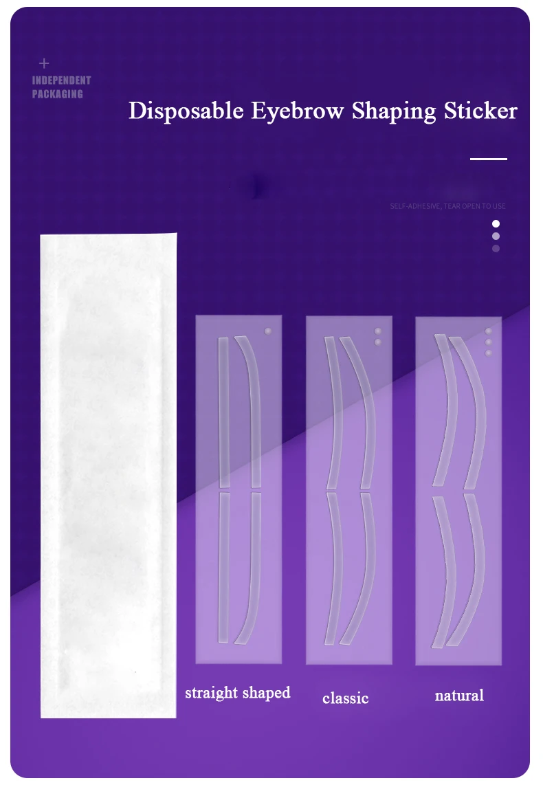 eyebrow stencils stickers